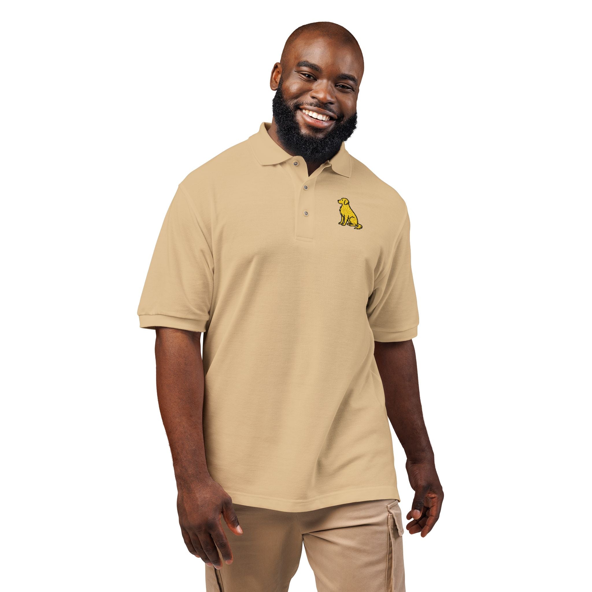 Golden Life Embroidered Polo Shirt