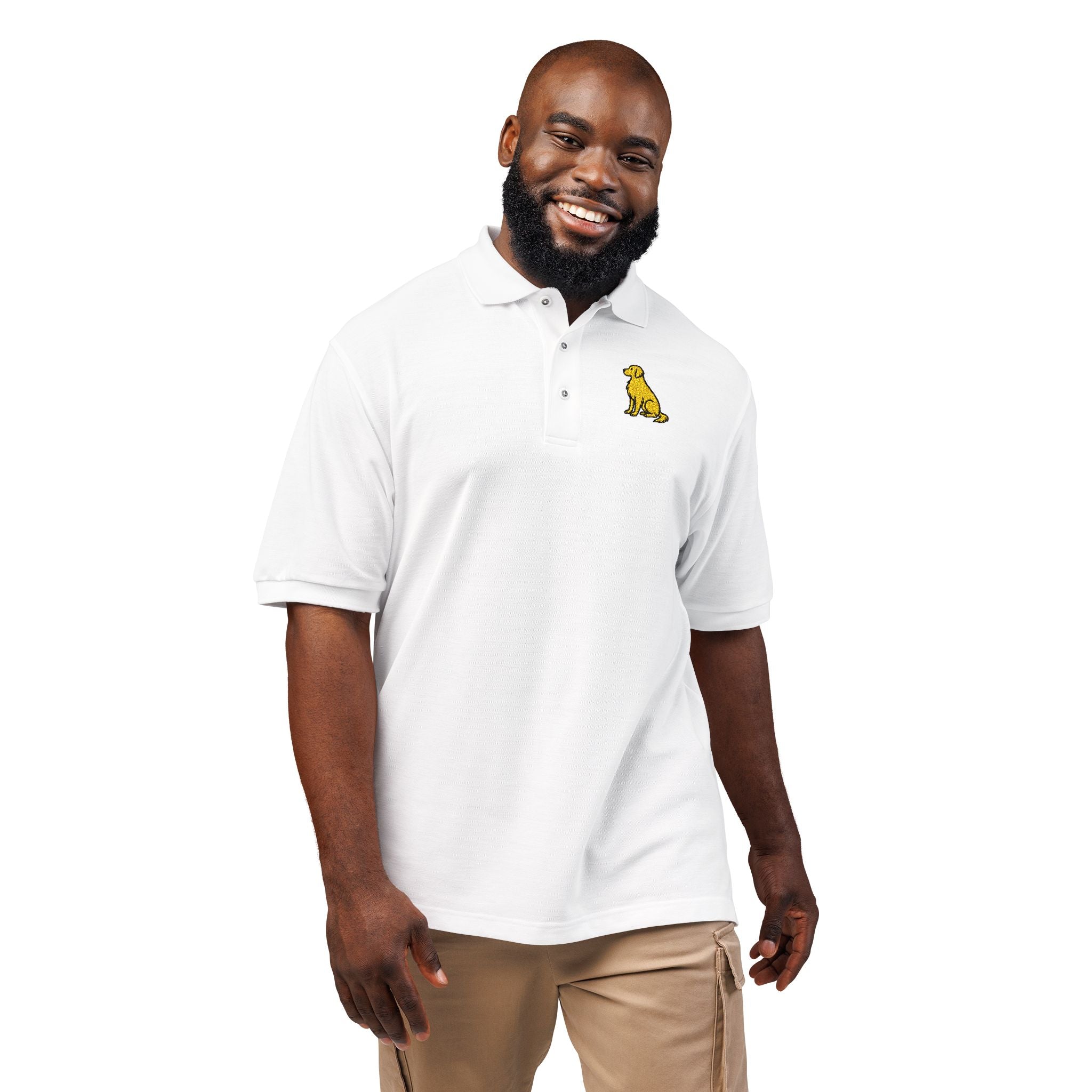 Golden Life Embroidered Polo Shirt