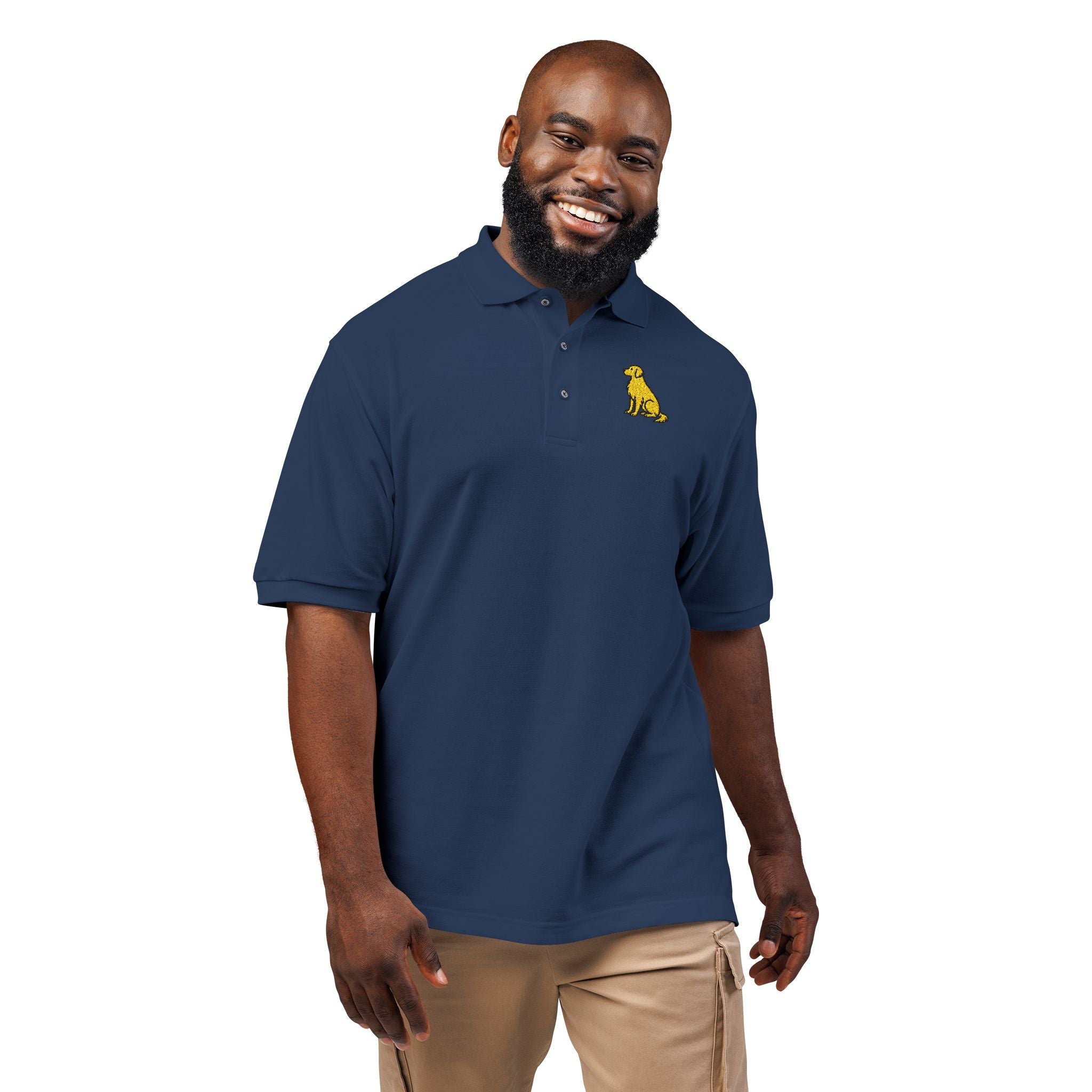 Golden Life Embroidered Polo Shirt