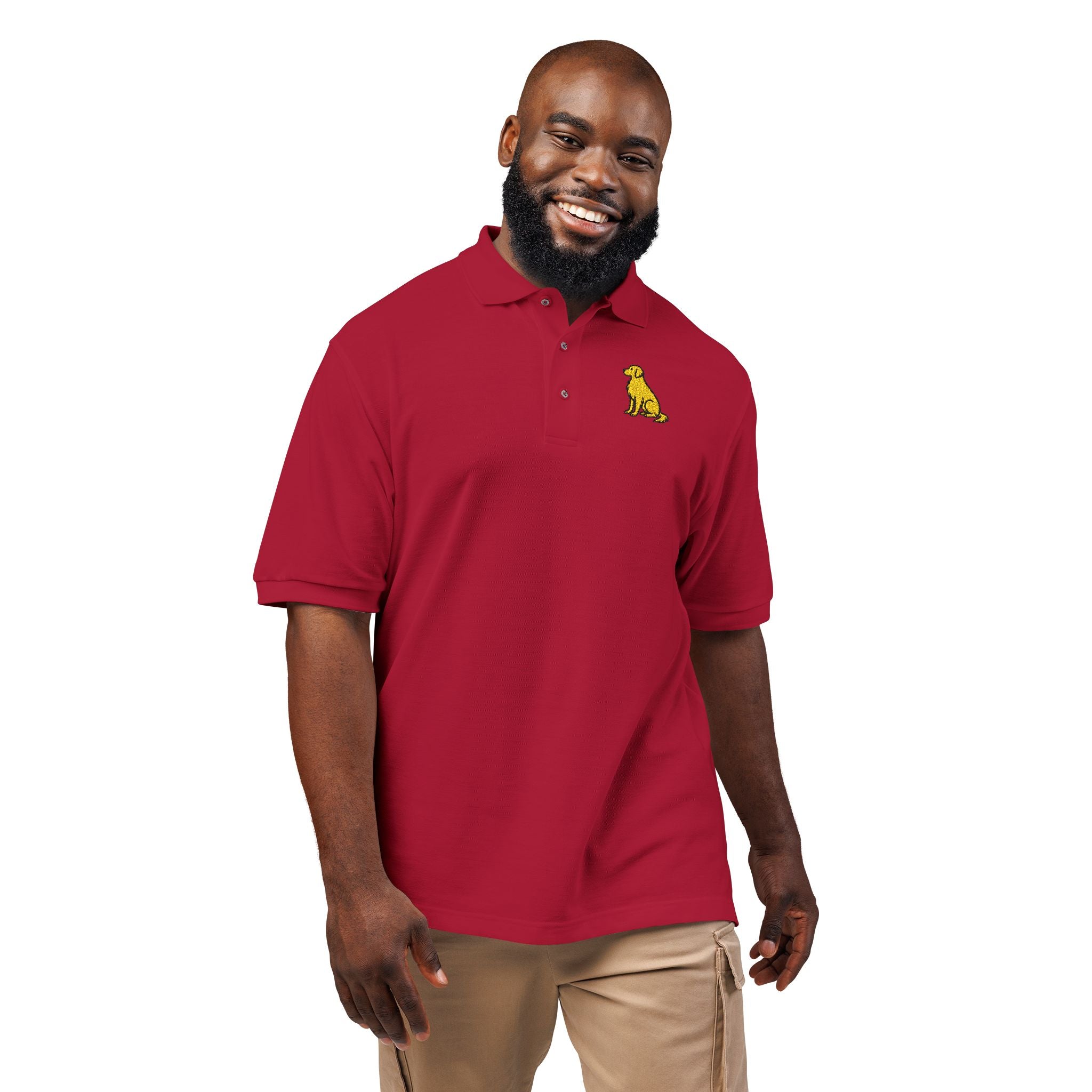 Golden Life Embroidered Polo Shirt