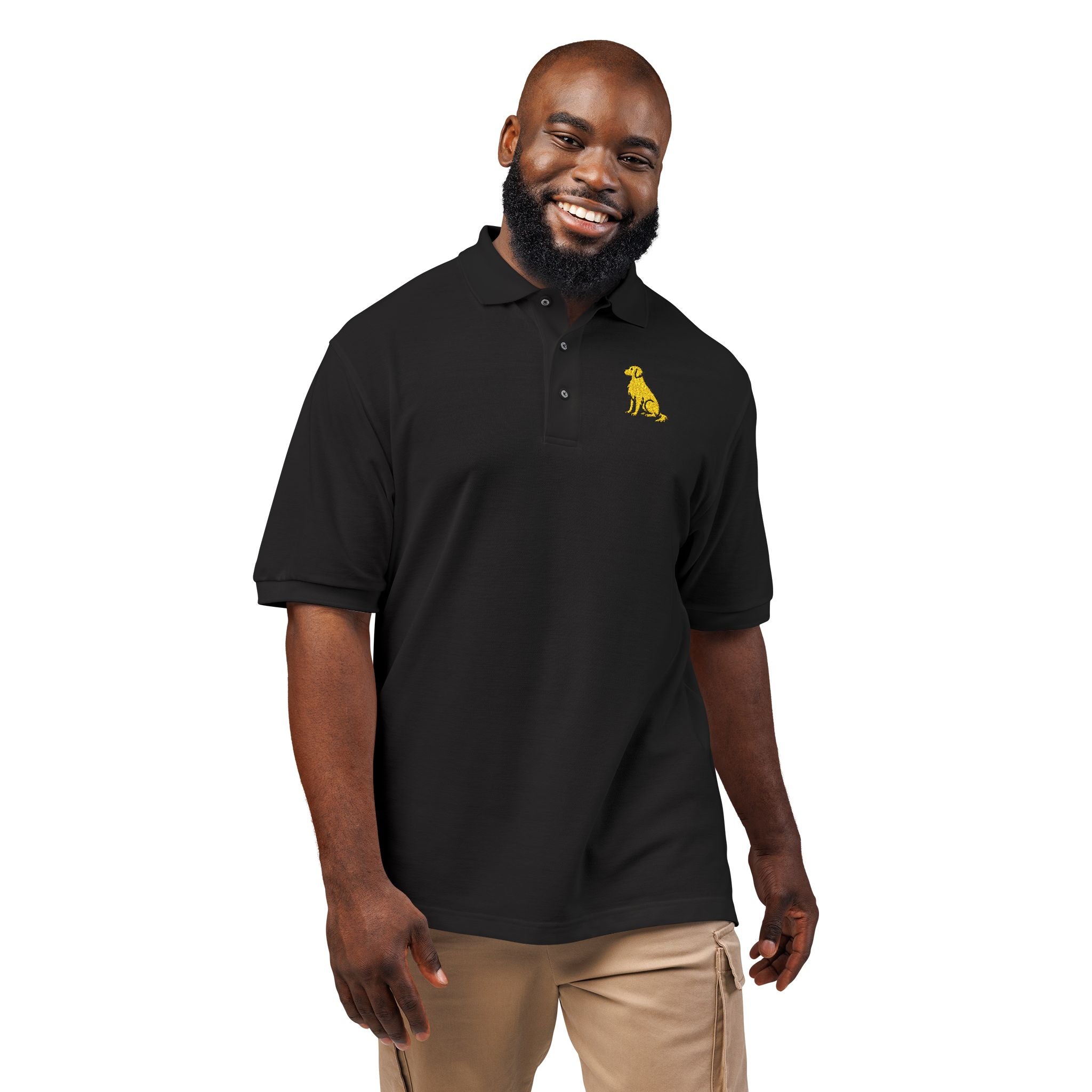 Golden Life Embroidered Polo Shirt