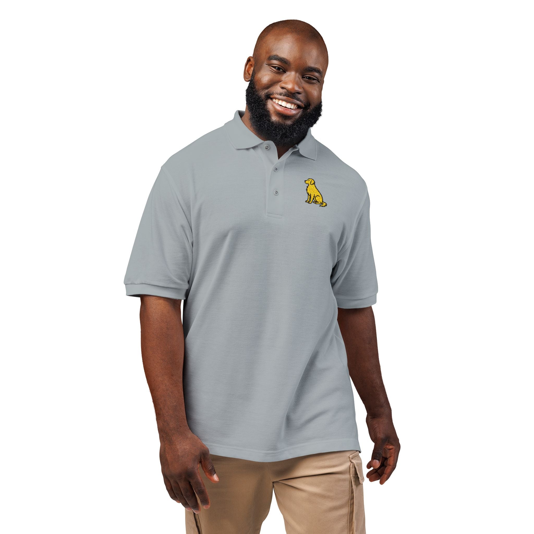 Golden Life Embroidered Polo Shirt