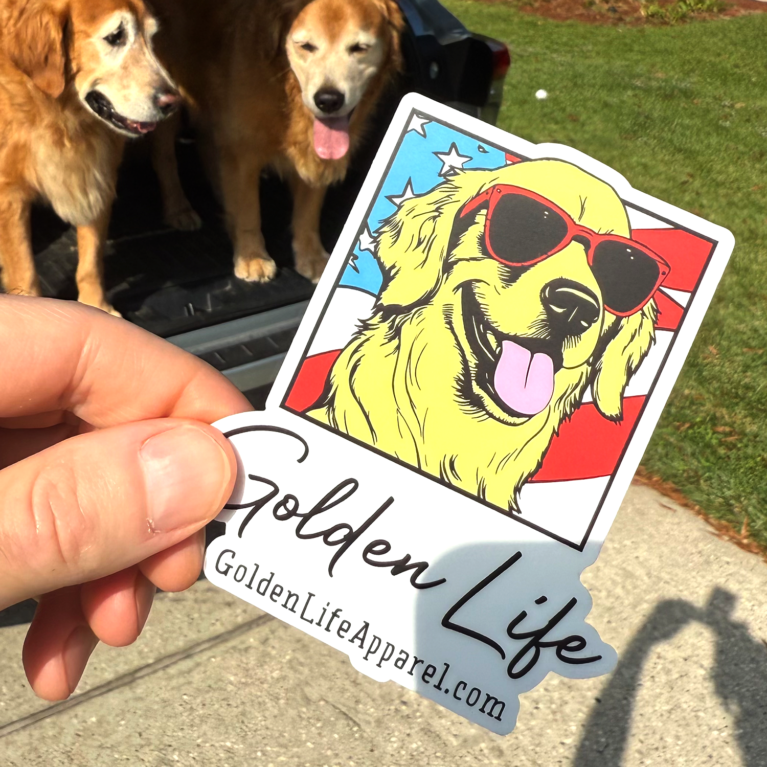 Golden Life - USA - Weatherproof Sticker